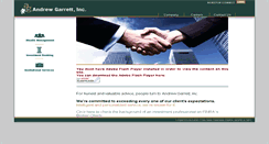 Desktop Screenshot of andrewgarrett.com